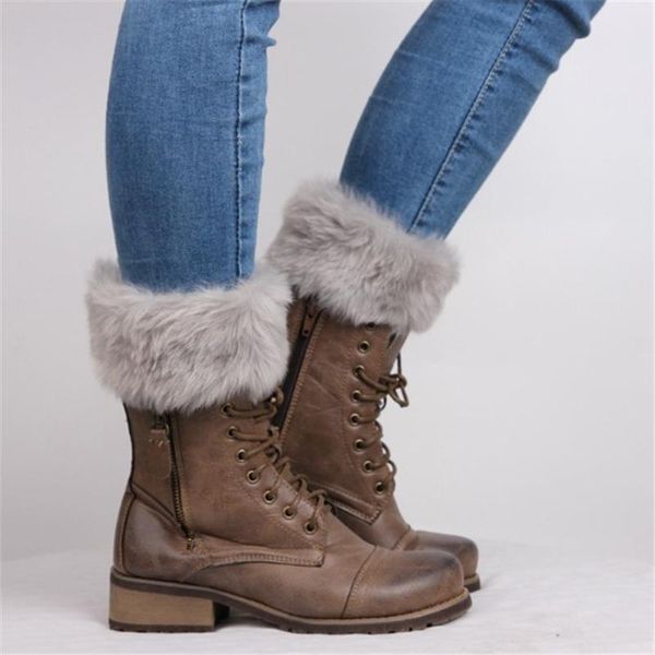womens knitted boot cuffs fur knit warm boot socks legs warmers shoes set, Black;white
womens knitted boot cuffs fur knit warm boot socks legs warmers shoes set, Black;white