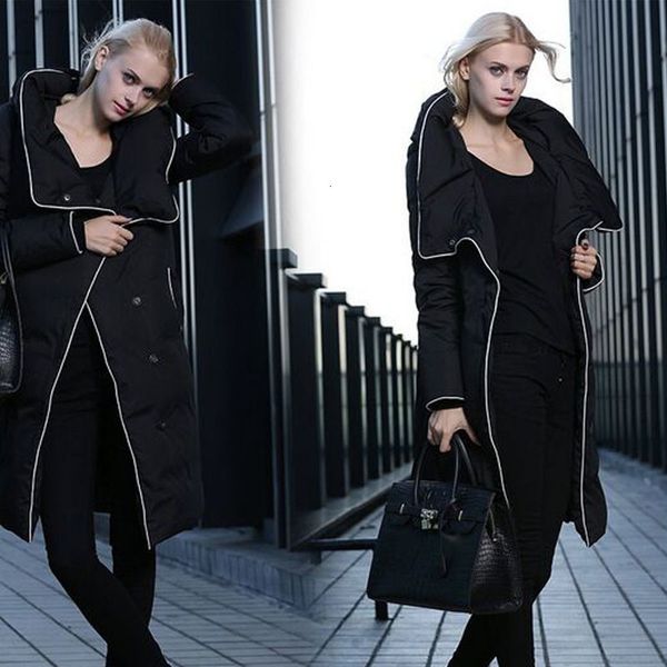 winter jacket women 2020 new brand ladies long winter warm coat women white duck down jacket long women jackets, Black