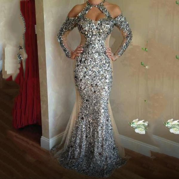 silver sequined evening gown abiye formal gowns abendkleider evening dress elegant long mermaid vestido de festa longo, White;black
silver sequined evening gown abiye formal gowns abendkleider evening dress elegant long mermaid vestido de festa longo, White;black