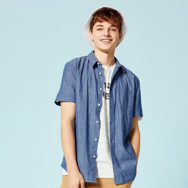 semir summer fashion brand shirt men clothes slim fit short sleeve shirt men solid cotton casual social plus size, White;black
semir summer fashion brand shirt men clothes slim fit short sleeve shirt men solid cotton casual social plus size, White;black