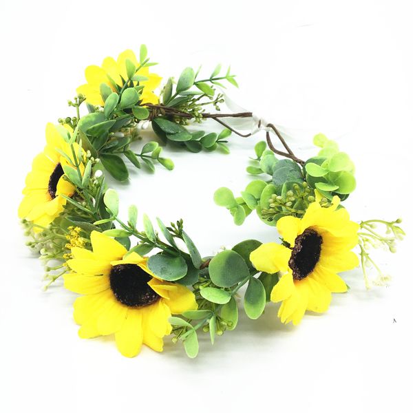 sun flower wreath crowns festival headband women hair accessories headdress girl floral garlands wedding party floral headwear, Slivery;white
sun flower wreath crowns festival headband women hair accessories headdress girl floral garlands wedding party floral headwear, Slivery;white