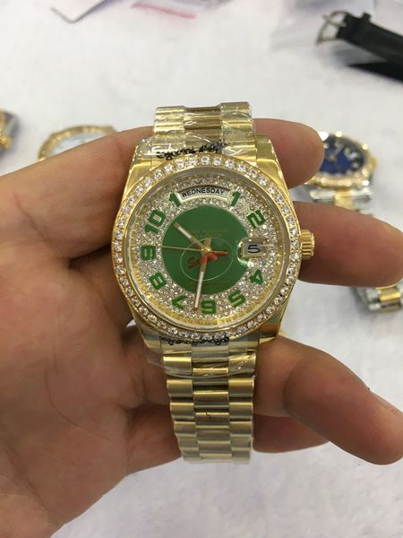 luxury watches 38mm date president 18k gold diamond dial movement mechanical automatic women man's watches tag heuer watch, Slivery;brown
luxury watches 38mm date president 18k gold diamond dial movement mechanical automatic women man's watches tag heuer watch, Slivery;brown