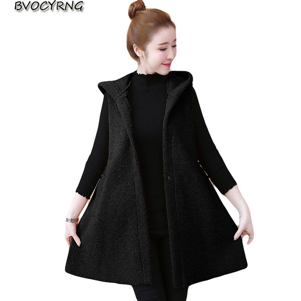 new women's winter hooded vest drawstring jacket plus size women's fashion long casual vest coat female a1076, Black;white
new women's winter hooded vest drawstring jacket plus size women's fashion long casual vest coat female a1076, Black;white