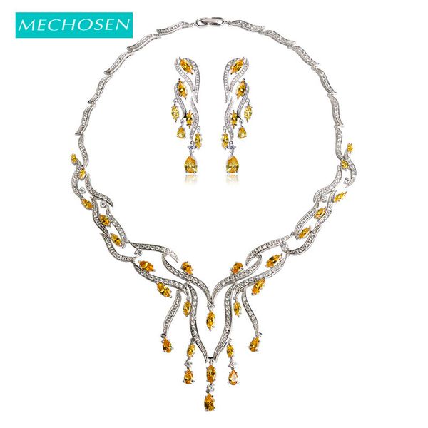 mechosen water drop shape women bridal jewelry set cubic zirconia copper chokers necklace long earrings brincos colar schmuck, Slivery;golden
mechosen water drop shape women bridal jewelry set cubic zirconia copper chokers necklace long earrings brincos colar schmuck, Slivery;golden