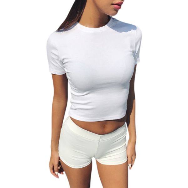 women's t-shirt summer women t shirt short sleeve o-neck casual cotton black white red yellow tees female ladies crop y4 
women's t-shirt summer women t shirt short sleeve o-neck casual cotton black white red yellow tees female ladies crop y4