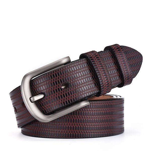 fashion belt men male business genuine leather strap famous designe brand belts classice stripe pin buckle leisure, Black;brown
fashion belt men male business genuine leather strap famous designe brand belts classice stripe pin buckle leisure, Black;brown
