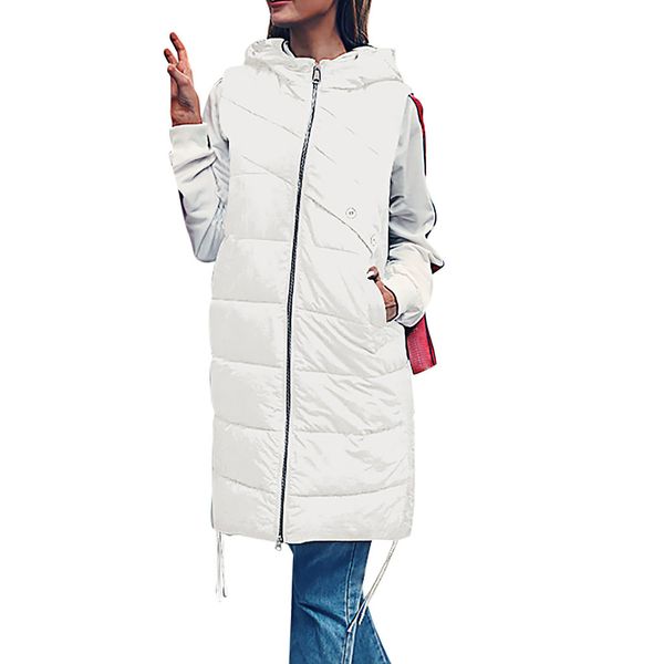 jaycosin women's coat fashion warm women solid sleeveless zipper hooded cap long coats eiderdown jackets vest for womens long, Black;white
jaycosin women's coat fashion warm women solid sleeveless zipper hooded cap long coats eiderdown jackets vest for womens long, Black;white