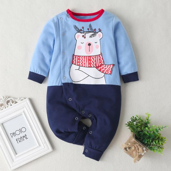 leisure winter cotton playsuit baby boys girls long sleeve cartoon bear printing o-neck infant splicing warm fleece romper, Blue
leisure winter cotton playsuit baby boys girls long sleeve cartoon bear printing o-neck infant splicing warm fleece romper, Blue