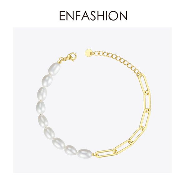 enfashion natural pearl link chain bracelet female gold color stainless steel femme bracelets for women fashion jewelry b192069, Golden;silver
enfashion natural pearl link chain bracelet female gold color stainless steel femme bracelets for women fashion jewelry b192069, Golden;silver