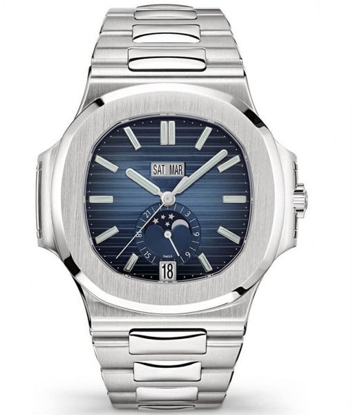 2019 new style nautilus 40mm sport elegant automatic mechanical waterproof stainless steel butterfly buckle business watch, Slivery;brown
2019 new style nautilus 40mm sport elegant automatic mechanical waterproof stainless steel butterfly buckle business watch, Slivery;brown