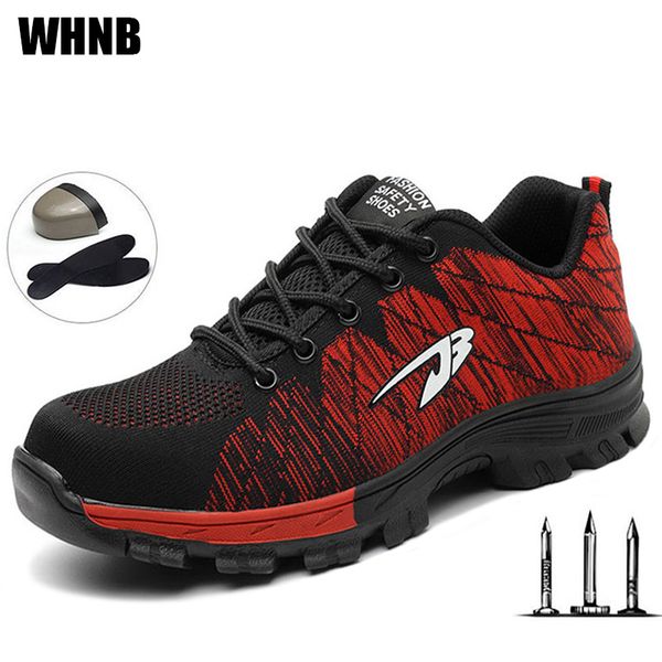 men safety shoes breathable mountaineering protective shoes steel toe caps anti-slip outdoor work boots fashion sports shoes, Black
men safety shoes breathable mountaineering protective shoes steel toe caps anti-slip outdoor work boots fashion sports shoes, Black
