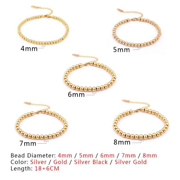 stainless steel jewelry braclet chain link gold charm beads chakra bracelet female femme charms friendship bracelets for women, Black
stainless steel jewelry braclet chain link gold charm beads chakra bracelet female femme charms friendship bracelets for women, Black