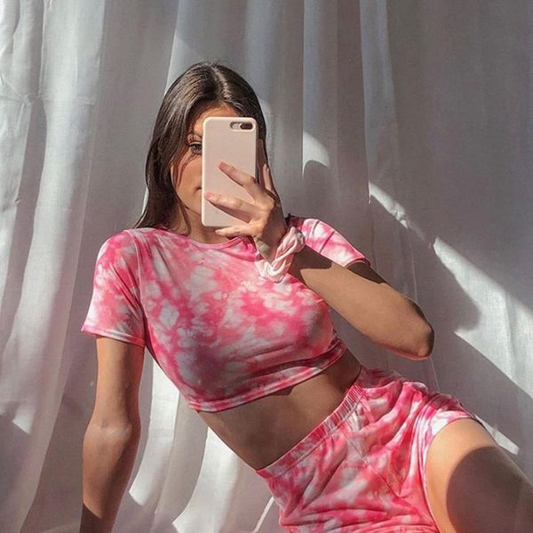 and the united states cross border 2020 fast selling new women's printed short sleeve t-shirt loose short set, White;red 
and the united states cross border 2020 fast selling new women's printed short sleeve t-shirt loose short set, White;red