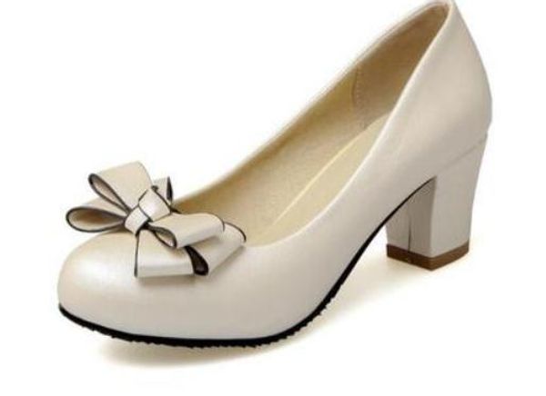 2019 women's shoes in spring and autumn with new style high heel coarse heel round head bowknot @2104, Black
2019 women's shoes in spring and autumn with new style high heel coarse heel round head bowknot @2104, Black