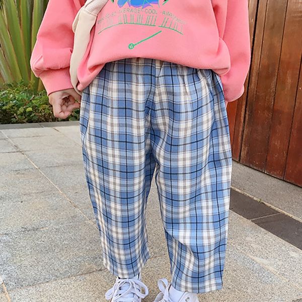 2020 summer boys girls plaid pants trousers straight casual simple comfortable pants trousers for kids, Blue
2020 summer boys girls plaid pants trousers straight casual simple comfortable pants trousers for kids, Blue