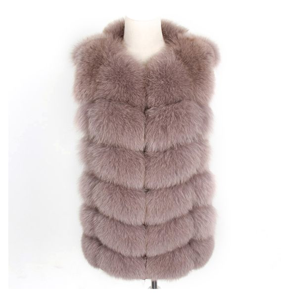 real natural fur 68cm natural fur vest sleeveless coat keep warm slim fit female dress in park coat, Black
real natural fur 68cm natural fur vest sleeveless coat keep warm slim fit female dress in park coat, Black