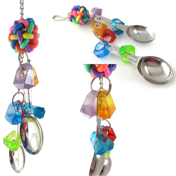 parrot toys bird toys stainless steel a soup spoon gnawing string ring scoop string 83g
parrot toys bird toys stainless steel a soup spoon gnawing string ring scoop string 83g