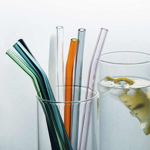colorful glass straws transparent drinking curved sucks bar milktea coffee store party heat-resistant beverage tool
colorful glass straws transparent drinking curved sucks bar milktea coffee store party heat-resistant beverage tool