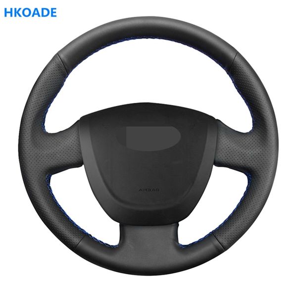hkoade diy hand-stitched black hige soft artificial leather car steering wheel cover for lada granta 2011-2020
hkoade diy hand-stitched black hige soft artificial leather car steering wheel cover for lada granta 2011-2020