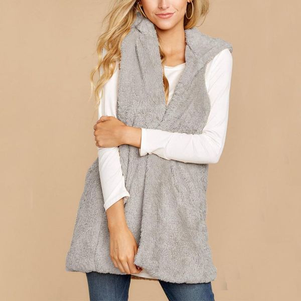 autumn women's casual vest solid color sleeveless warm fleece vest lady cardigan coat hoodies fashion jacket, Black;white
autumn women's casual vest solid color sleeveless warm fleece vest lady cardigan coat hoodies fashion jacket, Black;white