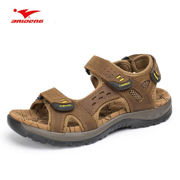 baideng size 38-45 refreshing men hiking sandals summer genuine leather triking sandals damping anti-skid mountaineering shoe
baideng size 38-45 refreshing men hiking sandals summer genuine leather triking sandals damping anti-skid mountaineering shoe