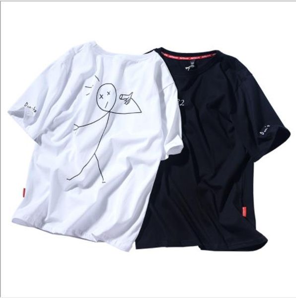 hip hop mens designer tshirts summer casual street style printed loose short sleeved crew neck pullover t shirts fashion men tees, White;black
hip hop mens designer tshirts summer casual street style printed loose short sleeved crew neck pullover t shirts fashion men tees, White;black