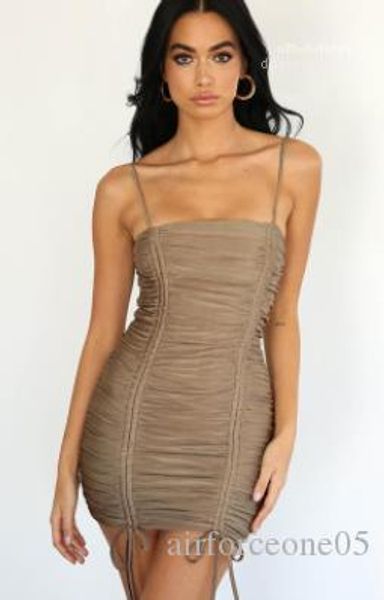 spaghetti strap mini dresses clothes women draped sheath bodycon dress summer, Black;gray
spaghetti strap mini dresses clothes women draped sheath bodycon dress summer, Black;gray