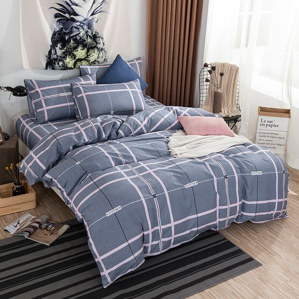 3pcs 100% cotton bedding set satin strip luxury twin full king size duvet cover&pillowcase sets
3pcs 100% cotton bedding set satin strip luxury twin full king size duvet cover&pillowcase sets