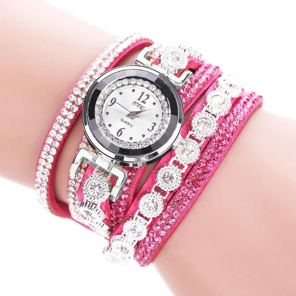 women vintage leather long strap watch bracelet watch shining crystal bracelet dial analog quartz wrist zegarek damski#d24, Slivery;brown
women vintage leather long strap watch bracelet watch shining crystal bracelet dial analog quartz wrist zegarek damski#d24, Slivery;brown