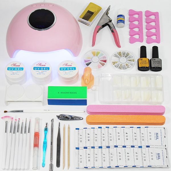 36w/48w led uv nail lamp kit nail kit gel polish varnish extension with for manicure set acrylic nails art tools
36w/48w led uv nail lamp kit nail kit gel polish varnish extension with for manicure set acrylic nails art tools