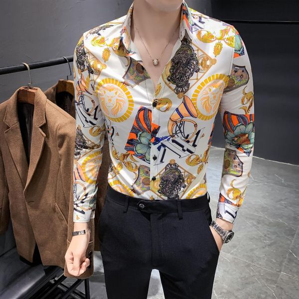 casual shirts slim fit party wear blouse homme 3xl autumn new men fashion 2020 digital print tuxedo shirt long sleeve mens, White;black
casual shirts slim fit party wear blouse homme 3xl autumn new men fashion 2020 digital print tuxedo shirt long sleeve mens, White;black