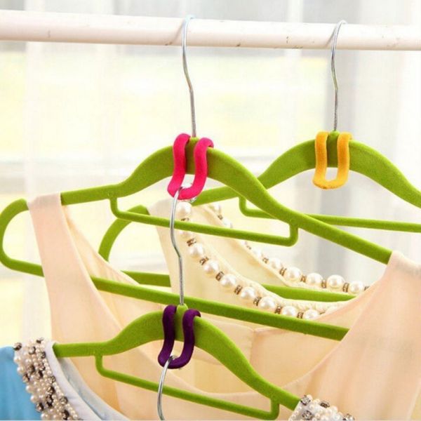 10pcs/lot cloth hanger hook mini flocking clothes hanger easy hook closet organizer holder random color home , storage boxes bins
10pcs/lot cloth hanger hook mini flocking clothes hanger easy hook closet organizer holder random color home , storage boxes bins