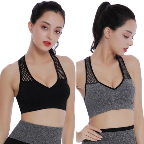 fashion solid color 3/4 cup hollow shoulder strap beauty back padded fitness running sports no steel bra, Red;black
fashion solid color 3/4 cup hollow shoulder strap beauty back padded fitness running sports no steel bra, Red;black