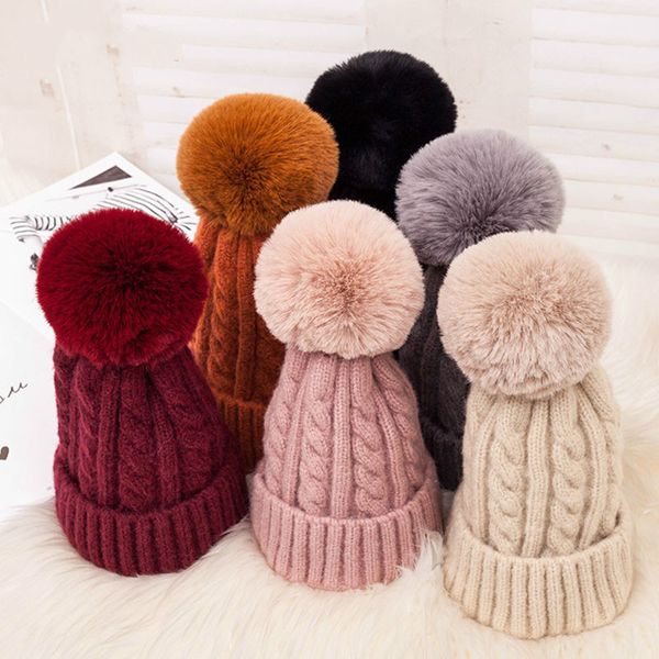 pink fur pompom wool winter hat for women girl hat knitted striped skullies beanies thick warm female faux pom pom for lady, Blue;gray
pink fur pompom wool winter hat for women girl hat knitted striped skullies beanies thick warm female faux pom pom for lady, Blue;gray