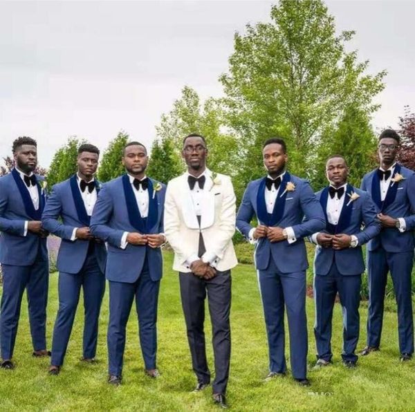 groom tuxedos white/blue groomsman wedding velvet shawl lapel 3 piece suit fashion men business prom jacket blazer(jacket+pants+tie+vest)136, Black;gray
groom tuxedos white/blue groomsman wedding velvet shawl lapel 3 piece suit fashion men business prom jacket blazer(jacket+pants+tie+vest)136, Black;gray