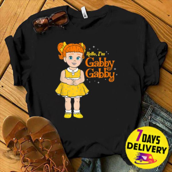 4 hello i'm gabby gabby t-shirt 4 birthday party men women fashion tshirt ing, White;black
4 hello i'm gabby gabby t-shirt 4 birthday party men women fashion tshirt ing, White;black