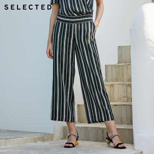 selected women's summer high-rise drapery striped wide-leg pants s|419214516, Black;white
selected women's summer high-rise drapery striped wide-leg pants s|419214516, Black;white