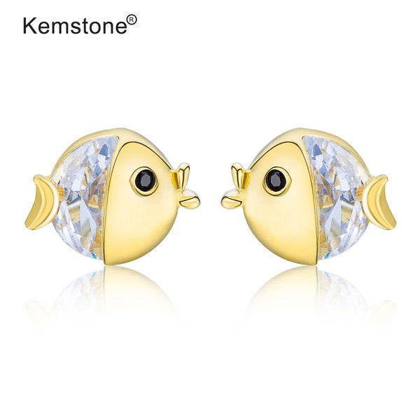 kemstone trendy silver 925 little fish cubic zirconia silver gold plated women stud earrings jewerly gift, Golden;silver
kemstone trendy silver 925 little fish cubic zirconia silver gold plated women stud earrings jewerly gift, Golden;silver