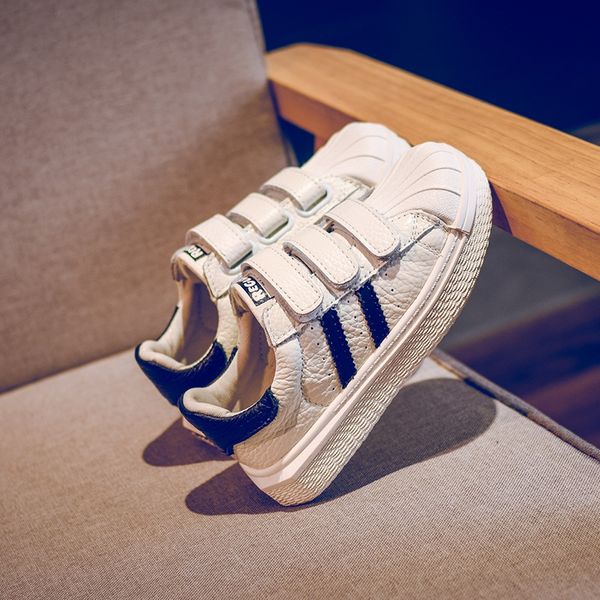 shell head summer 2020 white genuine leather boys breathable children's shoes all-match casual children's shoes, Black
shell head summer 2020 white genuine leather boys breathable children's shoes all-match casual children's shoes, Black