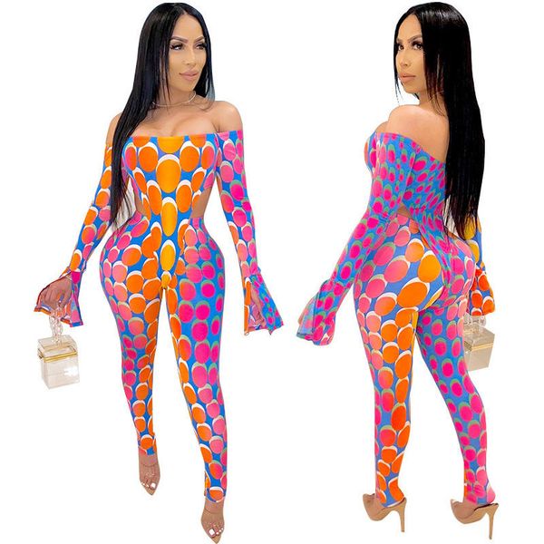 2 piece pants womens designer long sleeve slim sets two wearing clothing slash neck polka dot pants, White
2 piece pants womens designer long sleeve slim sets two wearing clothing slash neck polka dot pants, White