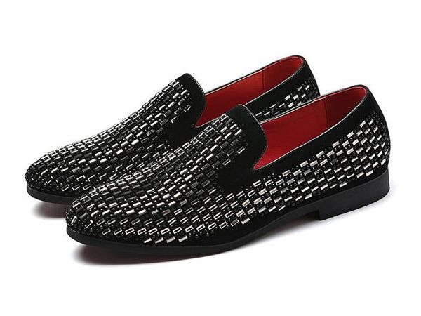 2019 full shining pvc bricks decoration mens formal dress shoes soft sole slip-on loafers big size party casual shoes size38-48, Black
2019 full shining pvc bricks decoration mens formal dress shoes soft sole slip-on loafers big size party casual shoes size38-48, Black