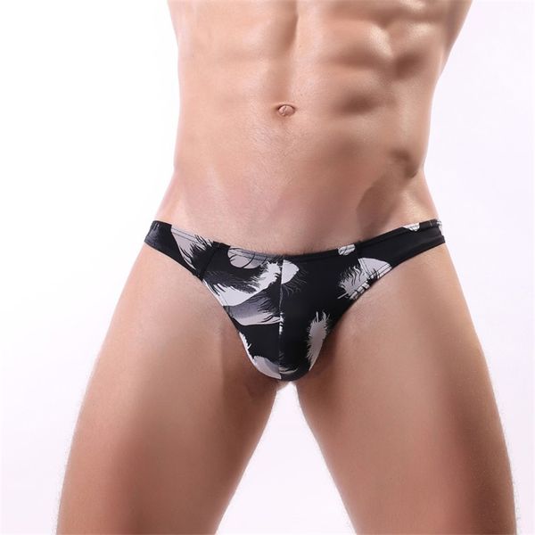 new men's underwear fashion print u convex big bag low waist men's thong t pants comfortable cool large size male panties, Black;brown
new men's underwear fashion print u convex big bag low waist men's thong t pants comfortable cool large size male panties, Black;brown
