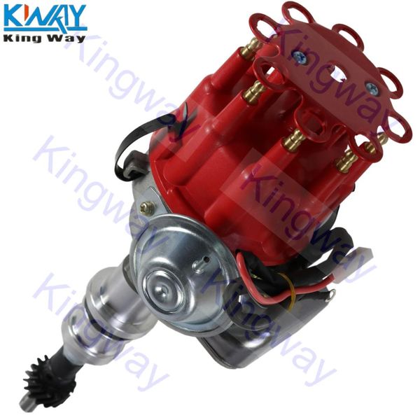 king way- red cap hei performance distributor for sbf small block 260 289 302 r2r 
king way- red cap hei performance distributor for sbf small block 260 289 302 r2r