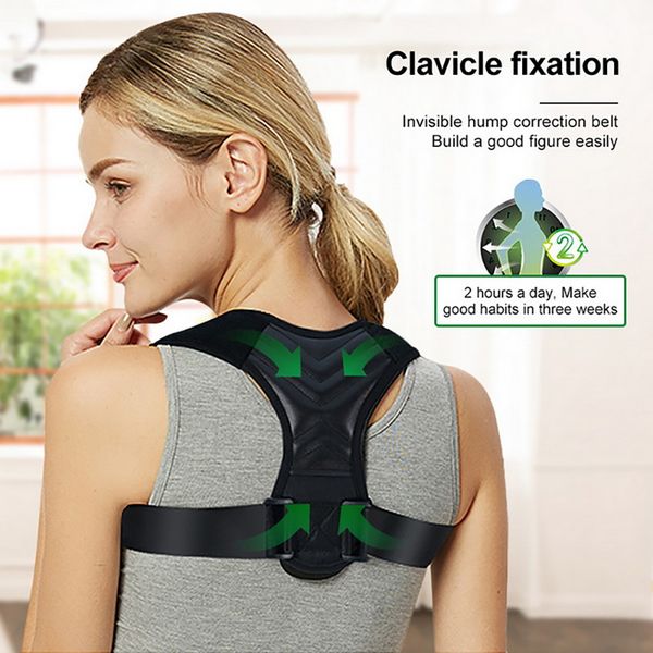 back posture corrector adjustable posture brace anti-humpback shoulder pain relief trainer spine protection, Black;blue
back posture corrector adjustable posture brace anti-humpback shoulder pain relief trainer spine protection, Black;blue