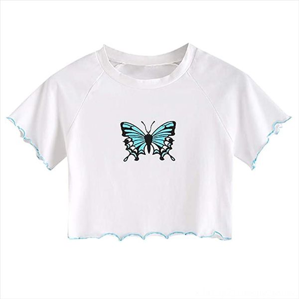 2020 slim short elastic female printed 2020 slim t-shirt butterfly short elastic t-shirt female butterfly printed top, White
2020 slim short elastic female printed 2020 slim t-shirt butterfly short elastic t-shirt female butterfly printed top, White