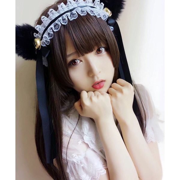 european and american wig female long straight hair jifa type buckle three knife flat jellyfish japanese air liu haitou, Black
european and american wig female long straight hair jifa type buckle three knife flat jellyfish japanese air liu haitou, Black