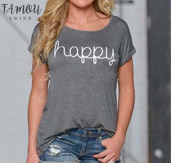 t shirt women 2020 vintage arrival friends happy letter print t shirt summer tshirt cloth vestidos ropa mujer t009, White 
t shirt women 2020 vintage arrival friends happy letter print t shirt summer tshirt cloth vestidos ropa mujer t009, White