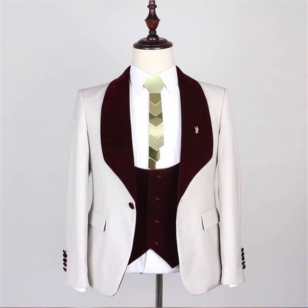 3 piece casual men suits for wedding prom dinner burgundy shawl lapel groom tuxedos new fashion man suit waistcoat with pants, White;black
3 piece casual men suits for wedding prom dinner burgundy shawl lapel groom tuxedos new fashion man suit waistcoat with pants, White;black