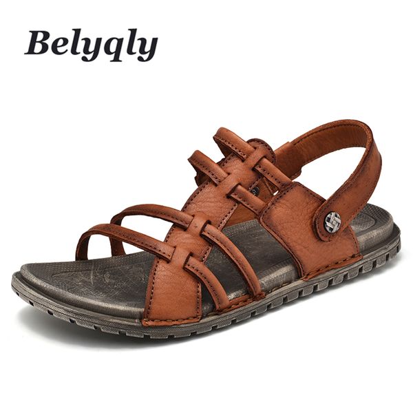 belyqly men's outdoor shoes new summer leisure beach men shoes retr flat sandals hard-wearing size 38-44, Black
belyqly men's outdoor shoes new summer leisure beach men shoes retr flat sandals hard-wearing size 38-44, Black