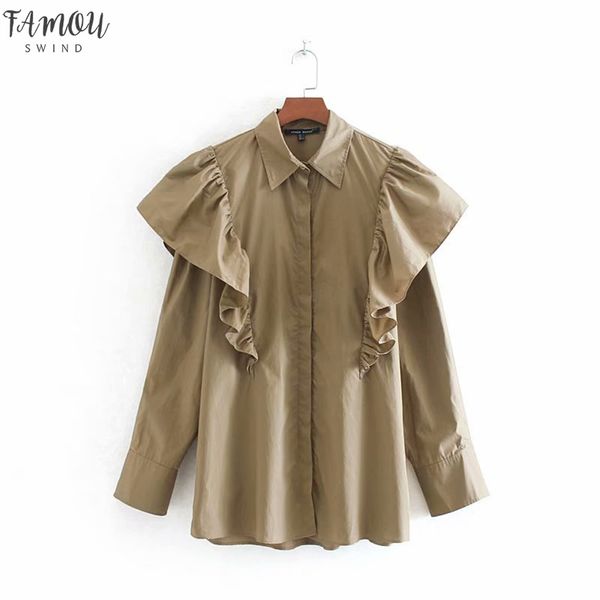 women ruffle high street solid color pleats cascading ruffles casual smock blouse shirts women long sleeve blusas femininas ls4252, White
women ruffle high street solid color pleats cascading ruffles casual smock blouse shirts women long sleeve blusas femininas ls4252, White